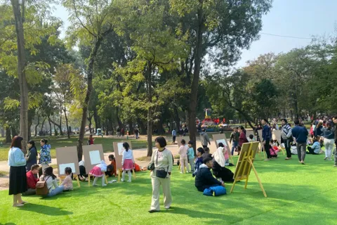 Không gian trải nghiệm sáng tạo đa sắc màu giữa lòng Thủ đô