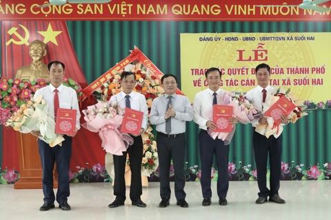 Ông Đỗ Mạnh Hưng được chỉ định giữ chức Bí thư Đảng uỷ xã Suối Hai