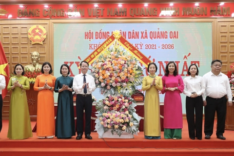 Xã Quảng Oai: tập trung vận hành chính quyền địa phương 2 cấp thông suốt