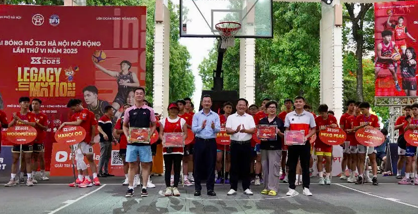 Sôi nổi Giải bóng rổ 3x3 Hà Nội mở rộng lần thứ VI năm 2025