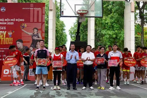 Sôi nổi Giải bóng rổ 3x3 Hà Nội mở rộng lần thứ VI năm 2025