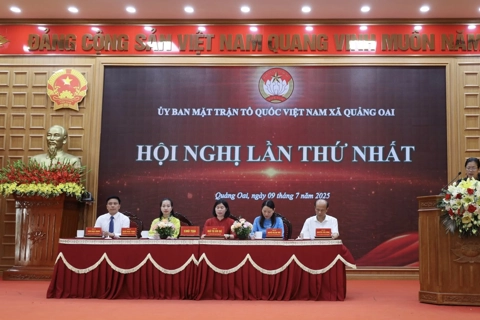Ủy ban MTTQ xã Quảng Oai tổ chức Hội nghị lần thứ nhất