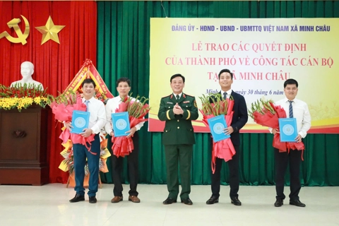 Ông Nguyễn Đức Tiến được chỉ định giữ chức Bí thư Đảng ủy xã Minh Châu
