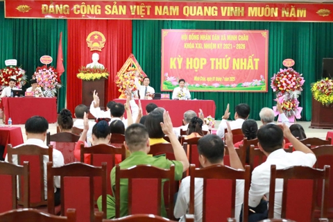 HĐND xã Minh Châu tổ chức kỳ họp thứ nhất, thông qua nhiều nội dung quan trọng