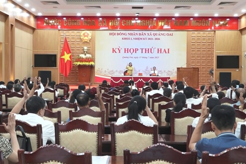 Xã Quảng Oai tập trung thực hiện nhiệm vụ phát triển kinh tế - xã hội