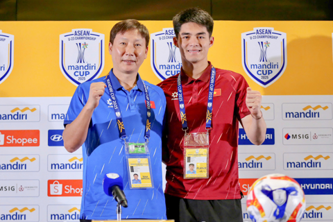 HLV Kim Sang-sik tự tin trước trận bán kết giải U23 Đông Nam Á 2025