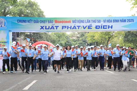 Hơn 3.000 vận động viên tham dự chung kết Giải chạy Báo Hànộimới lần thứ 50