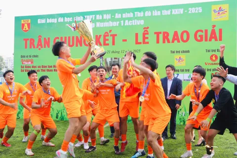 Xác định nhà vô địch Giải bóng đá học sinh THPT Hà Nội - An ninh Thủ đô năm 2025