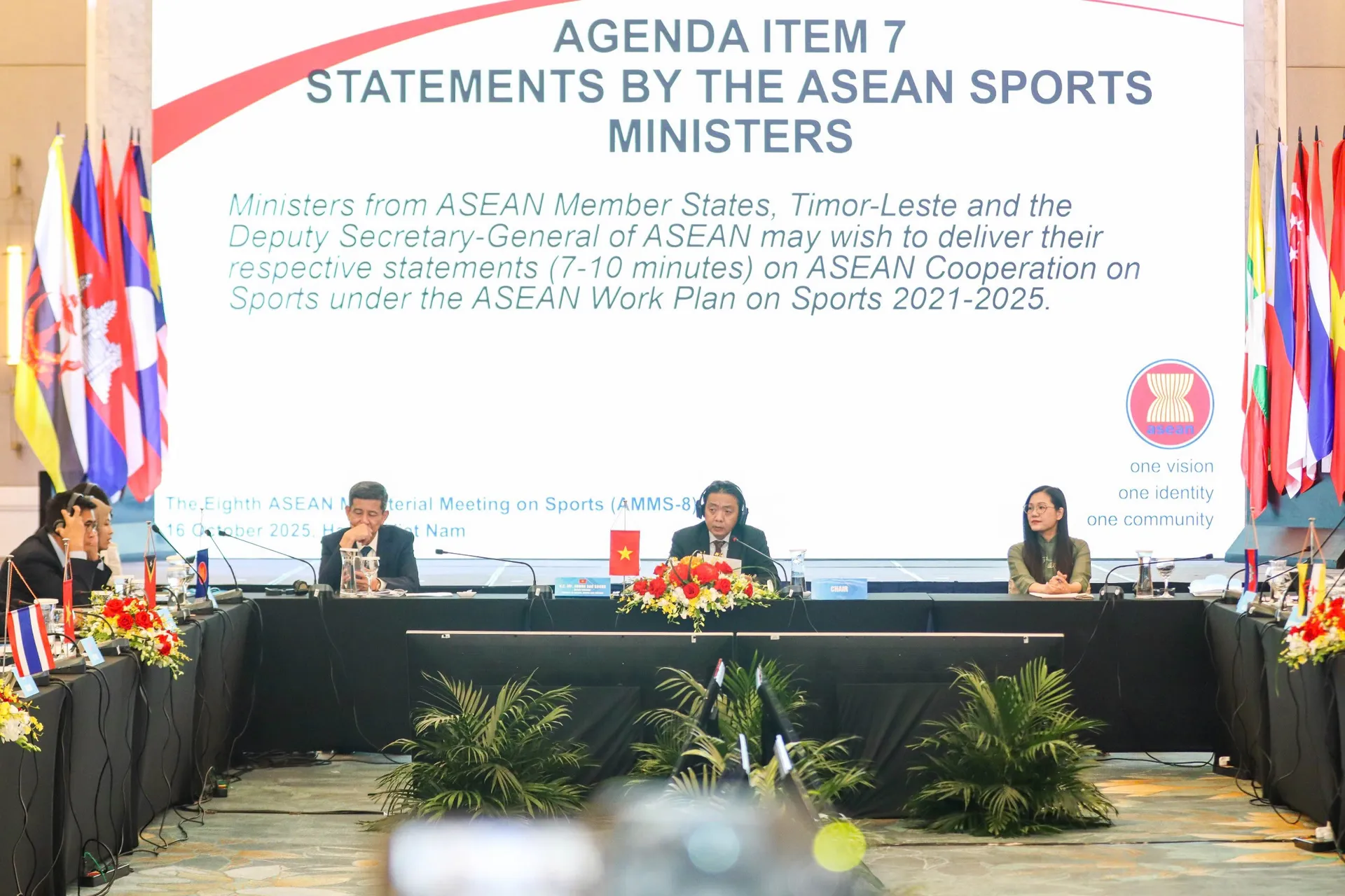 Thông qua Tuyên bố chung Hội nghị Bộ trưởng Thể thao ASEAN lần thứ 8