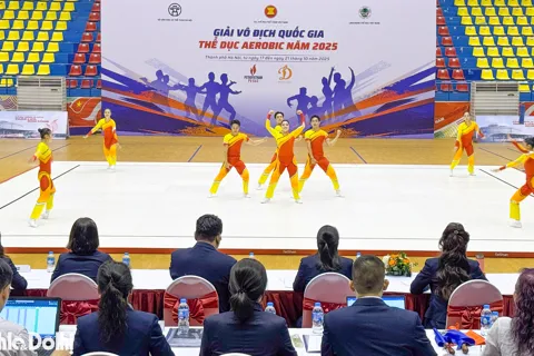 Hơn 100 vận động viên tranh tài Giải vô địch quốc gia thể dục Aerobic năm 2025