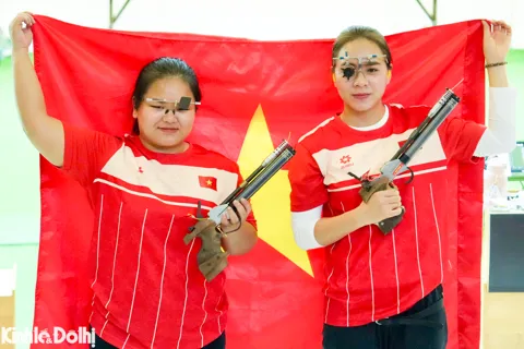 Xạ thủ Trịnh Thu Vinh phá 2 kỷ lục tại SEA Games 33
