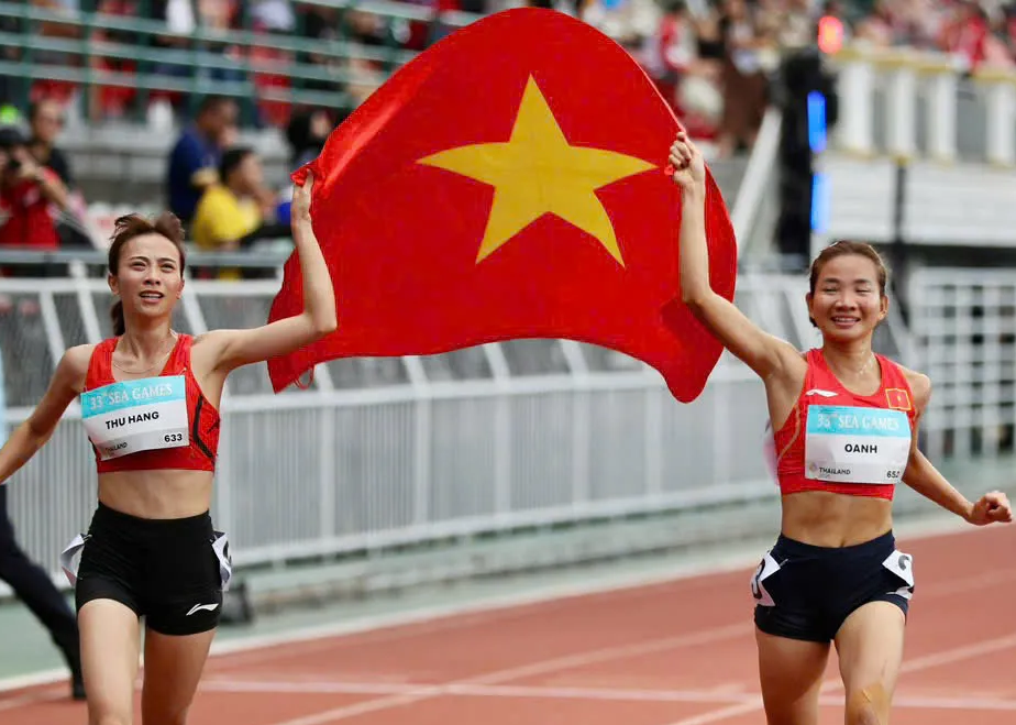 Điền kinh Việt Nam giành "cơn mưa vàng", hoàn thành chỉ tiêu tại SEA Games 33