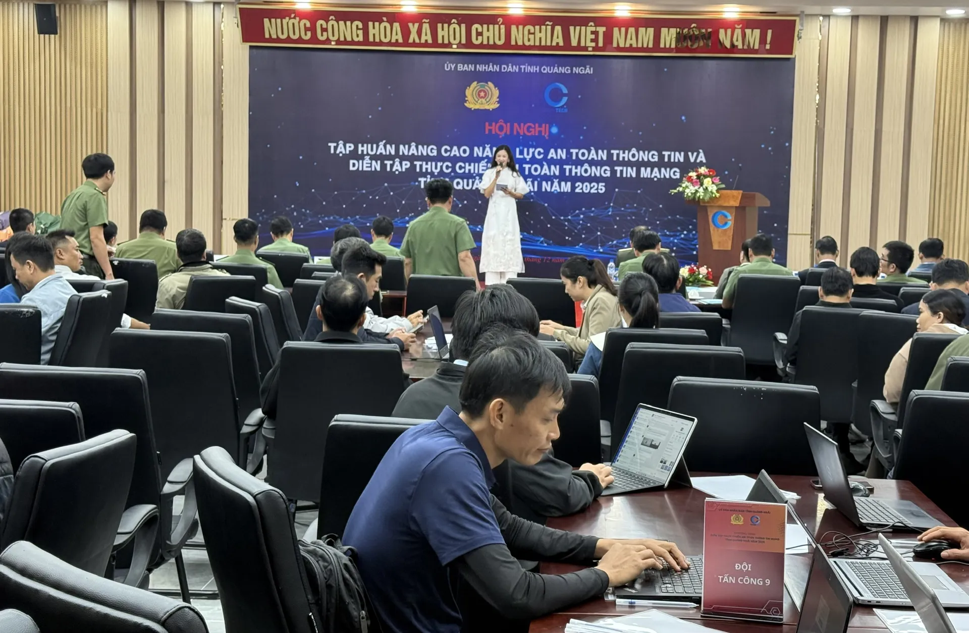 Quảng Ngãi diễn tập thực chiến an toàn thông tin mạng