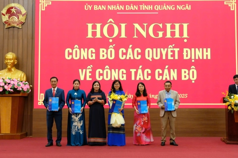 Danh sách nhân sự đứng đầu các sở, ngành của Quảng Ngãi sau sáp nhập