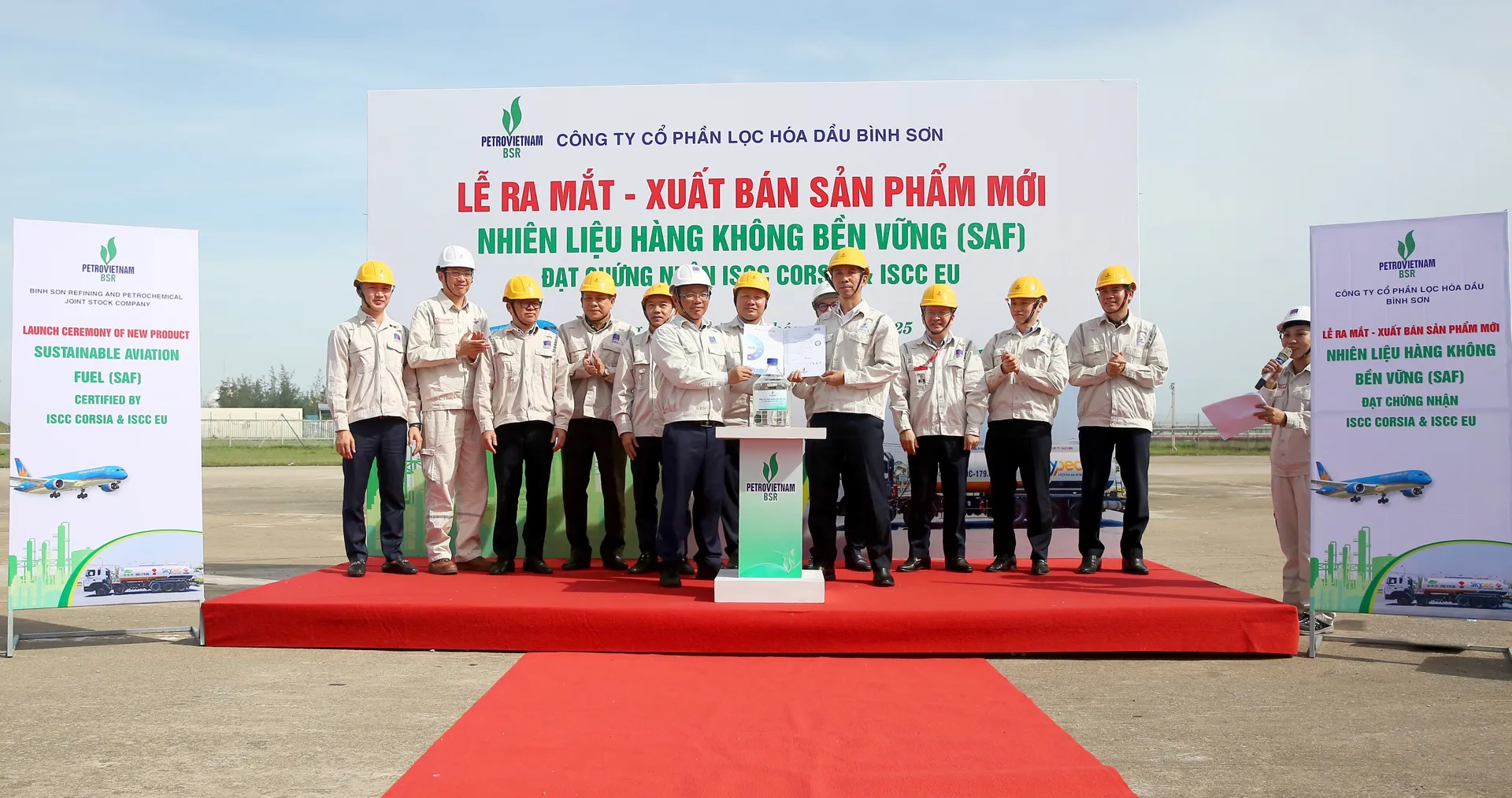BSR xuất bán lô sản phẩm mới Nhiên liệu hàng không bền vững (SAF)