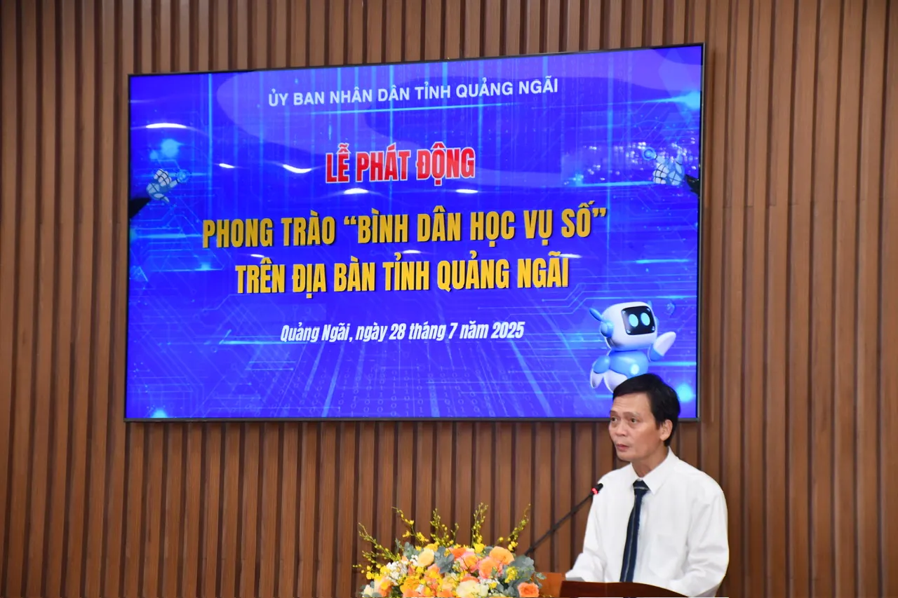 Quảng Ngãi phát động phong trào “Bình dân học vụ số”