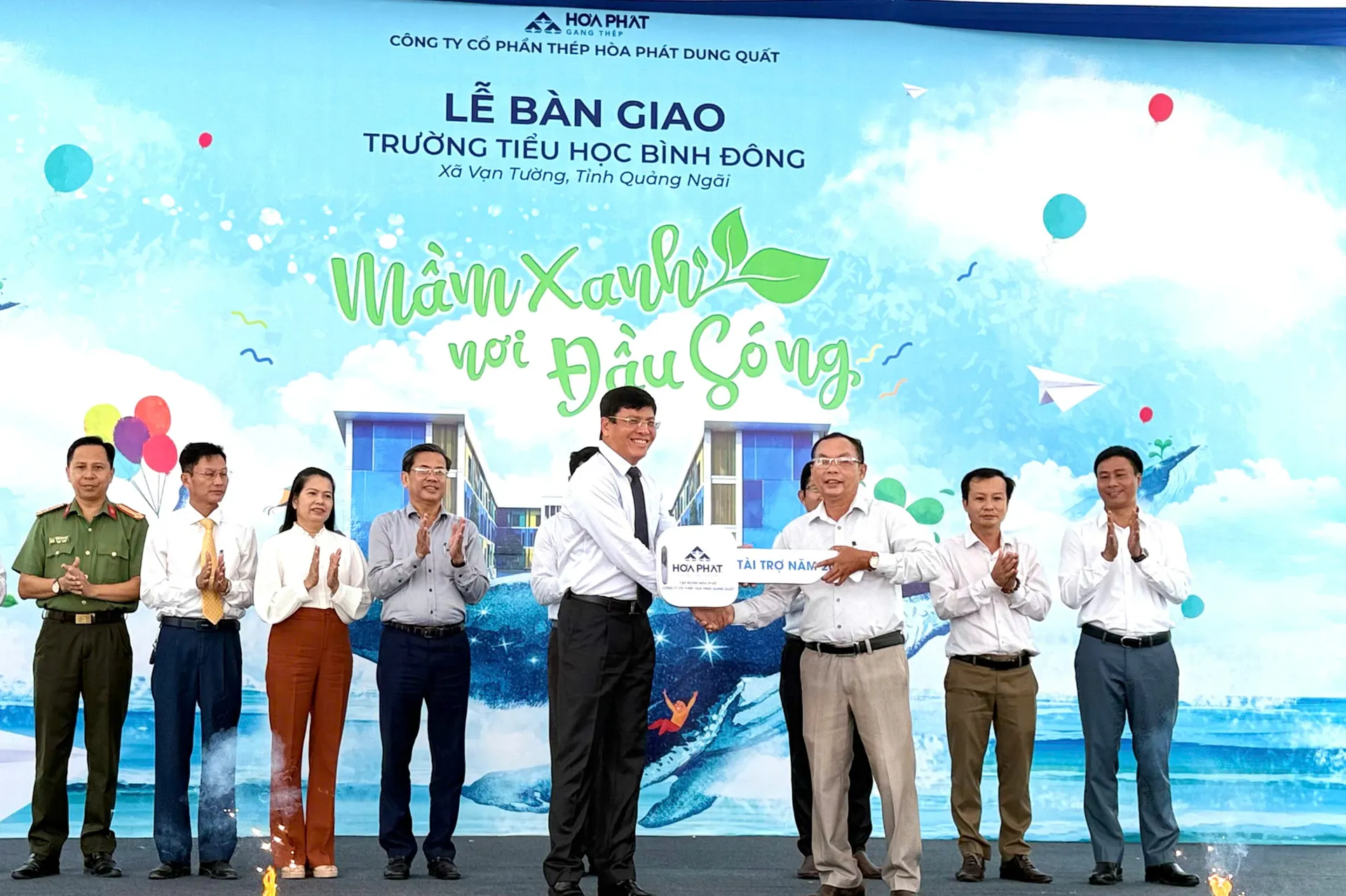 Hòa Phát bàn giao trường học trị giá 42 tỷ đồng cho tỉnh Quảng Ngãi
