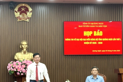Đại hội đại biểu Đảng bộ tỉnh Quảng Ngãi diễn ra từ ngày 10-12/9