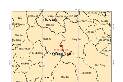 Quảng Ngãi xảy ra động đất mạnh 4,9 độ richter, rung chấn ở nhiều tỉnh