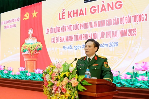Hà Nội: gần 100 học viên tham gia bồi dưỡng kiến thức quốc phòng và an ninh đối tượng 3
