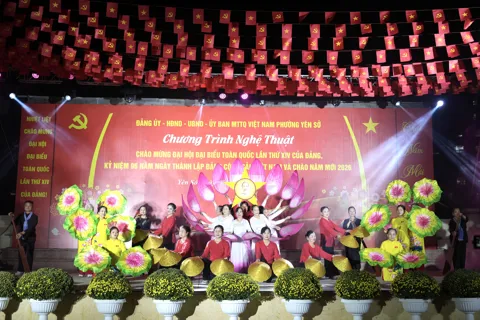 Phường Yên Sở: lan tỏa khí thế thi đua qua chương trình nghệ thuật chào mừng Đại hội XIV của Đảng