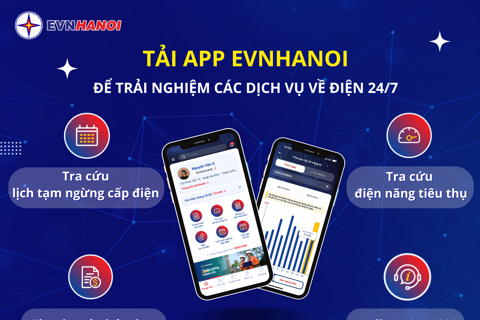 Tải App EVNHANOI để không bị giật mình vì hóa đơn tiền điện