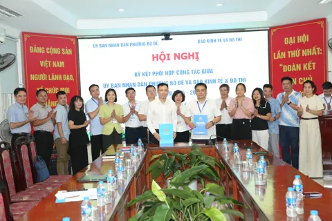 Báo Kinh tế & Đô thị ký hợp tác truyền thông với phường Bồ Đề