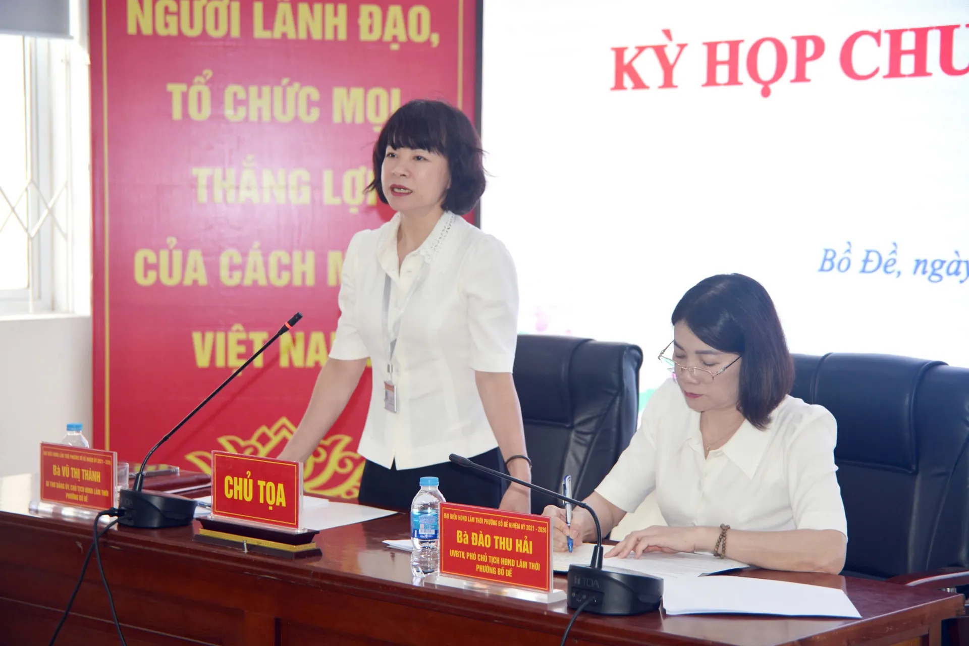 Phường Bồ Đề chính thức thông qua Nghị quyết về việc đổi tên các tổ dân phố