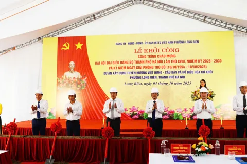 Khởi công dự án tuyến mương Việt Hưng – Cầu Bây và hồ điều hòa Cự Khối: Công trình hạ tầng chiến lược phía Đông Thủ đô
