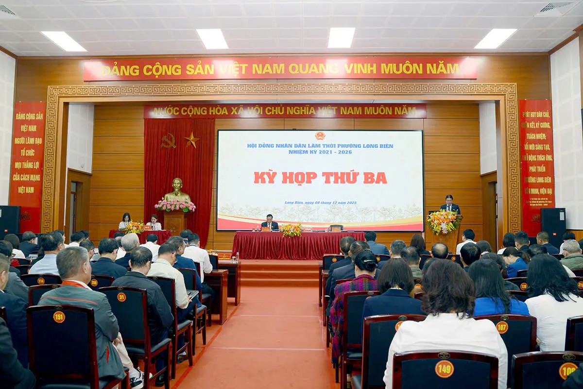 HĐND phường Long Biên thông qua nhiều nội dung quan trọng cho năm 2026