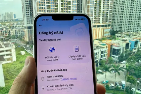 eSIM VinaPhone – Khách hàng có thể kích hoạt tại nhà