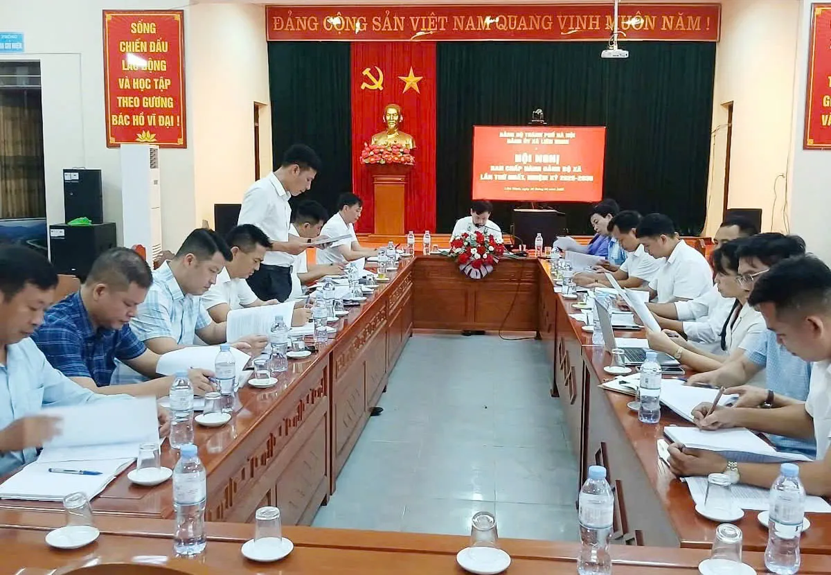 Xã Liên Minh (mới) vận hành thử nghiệm phiên họp Ban Chấp hành Đảng bộ