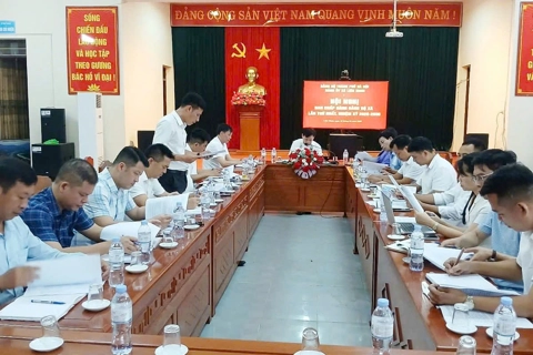 Xã Liên Minh (mới) vận hành thử nghiệm phiên họp Ban Chấp hành Đảng bộ