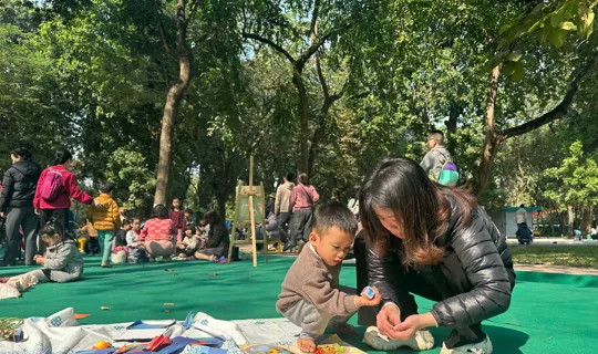 Rộn ràng hoạt động trải nghiệm sáng tạo tại Công viên Thống Nhất