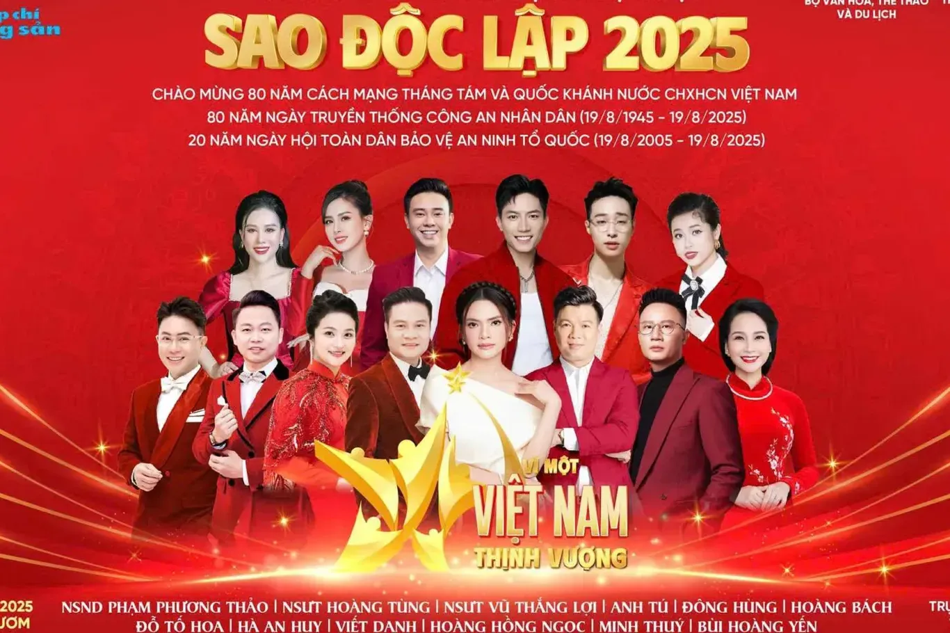 Chương trình nghệ thuật “Sao Độc lập" 2025: khơi dậy khát vọng hùng cường