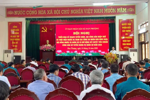 Xã Đan Phượng quyết tâm hoàn thành tốt nhiệm vụ tuyển quân năm 2026