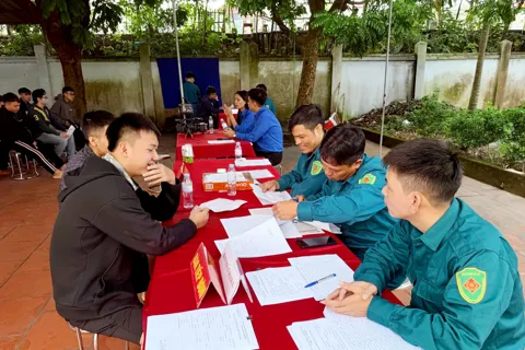 Xã Đan Phượng: khám sơ tuyển sức khỏe nam công dân trong độ tuổi gọi nhập ngũ năm 2026