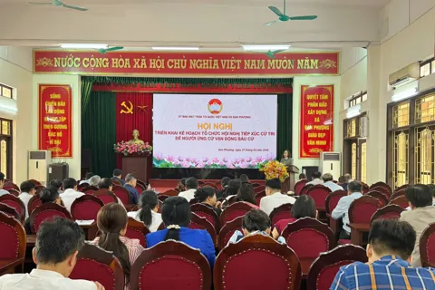 Xã Đan Phượng hướng dẫn tổ chức hội nghị tiếp xúc cử tri vận động bầu cử