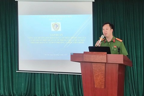 Hướng dẫn khai báo, cập nhật thông tin cơ sở thuộc diện quản lý về PCCC tại xã Đan Phượng, Ô Diên, Liên Minh