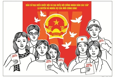 Thi sáng tác tranh cổ động tuyên truyền bầu cử Quốc hội và HĐND các cấp nhiệm kỳ 2026 – 2031