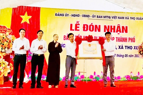 Huyện Đan Phượng: đón Bằng xếp hạng di tích cấp thành phố chùa Bảo Lâm
