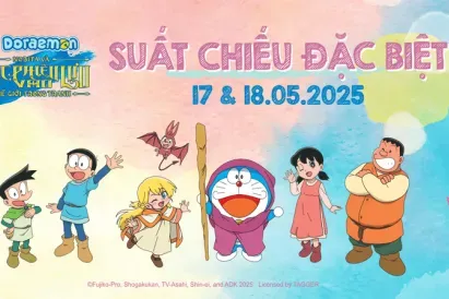 “Doraemon Movie 44” soán ngôi đầu doanh thu phòng vé Việt