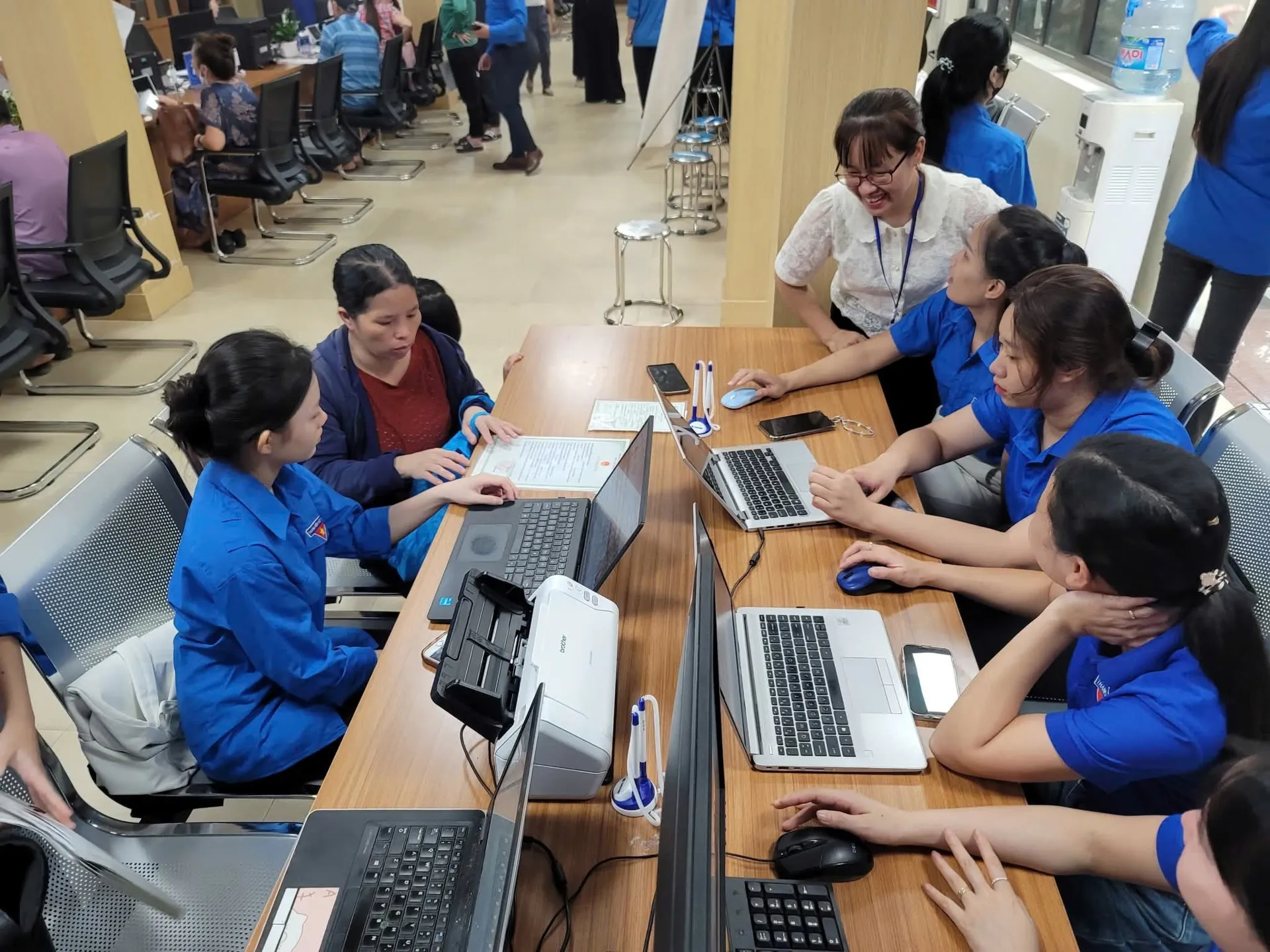 Đoàn Thanh niên xã Đan Phượng ra quân hỗ trợ vận hành chính quyền địa phương hai cấp