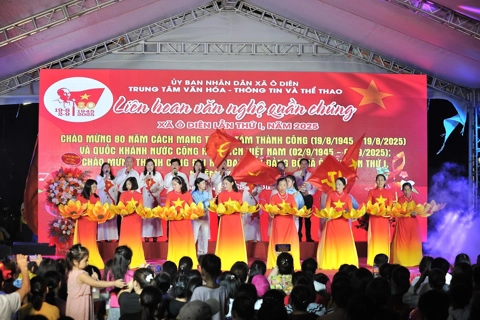 Đặc sắc Liên hoan văn nghệ quần chúng xã Ô Diên mừng Quốc khánh 2/9
