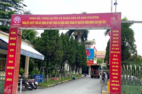 Xã Đan Phượng mới tổng vệ sinh môi trường chào đón vận hành chính quyền địa phương 2 cấp