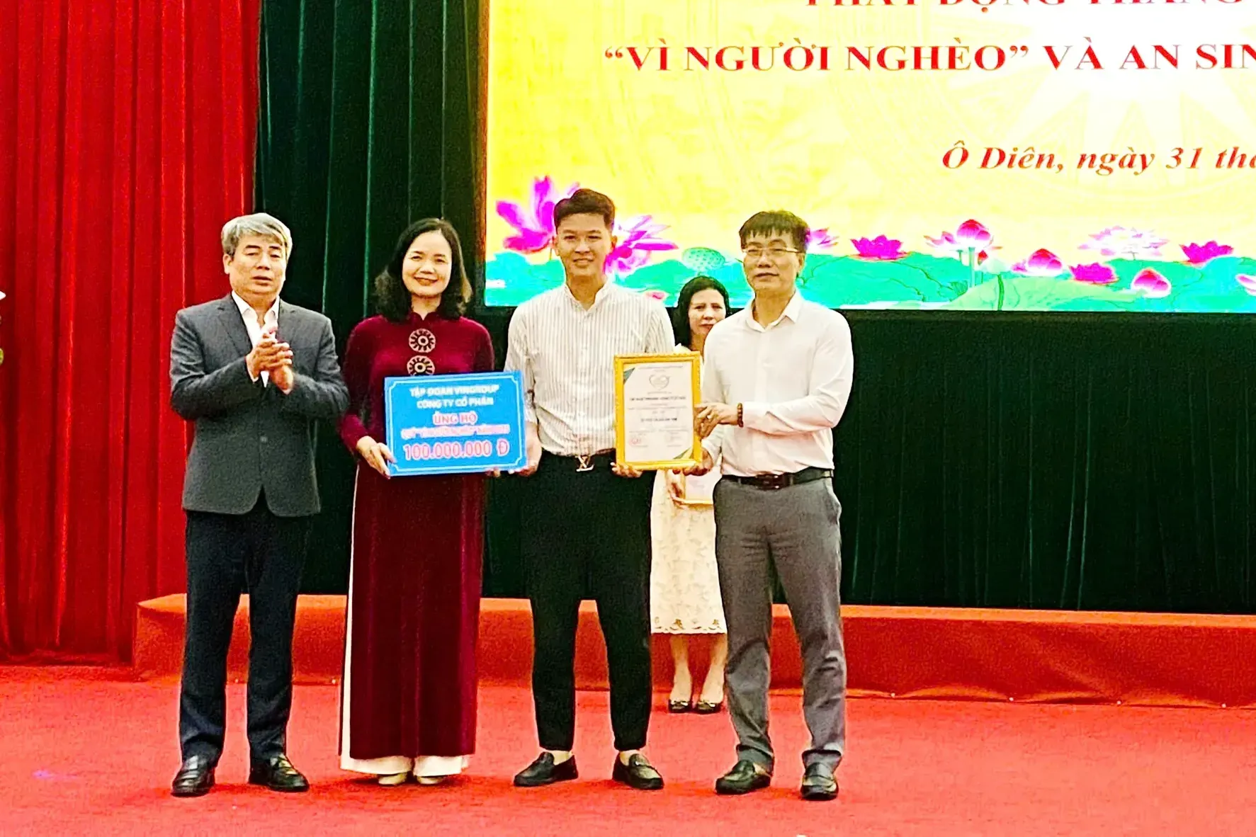 Xã Ô Diên: Quỹ "Vì người nghèo" tiếp nhận ủng hộ hơn 1,1 tỷ đồng