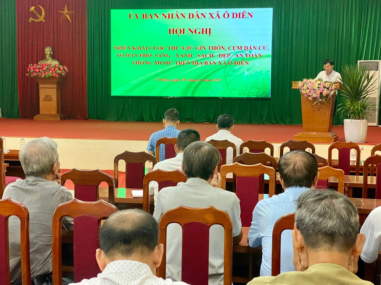 Xã Ô Diên phát động cuộc thi “Thôn, cụm dân cư, tổ dân phố sáng, xanh, sạch, đẹp, an toàn, thông minh”