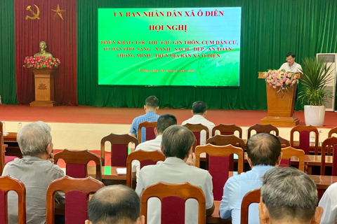 Xã Ô Diên phát động cuộc thi “Thôn, cụm dân cư, tổ dân phố sáng, xanh, sạch, đẹp, an toàn, thông minh”