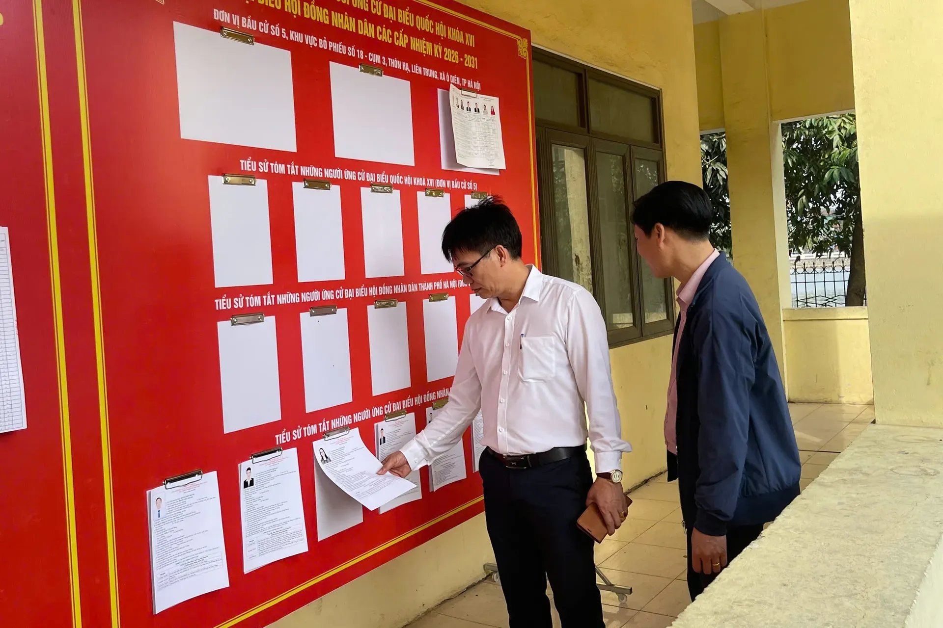 Công bố danh sách chính thức người ứng cử đại biểu HĐND xã Ô Diên nhiệm kỳ 2026 - 2031
