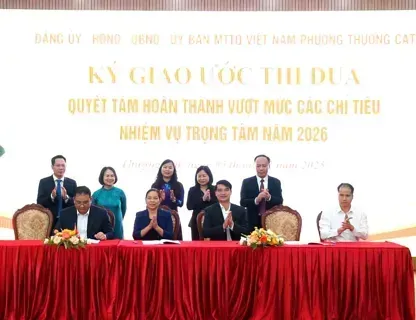 Phường Thượng Cát quyết tâm hoàn thành vượt mức toàn diện 17 chỉ tiêu kinh tế - xã hội năm 2026